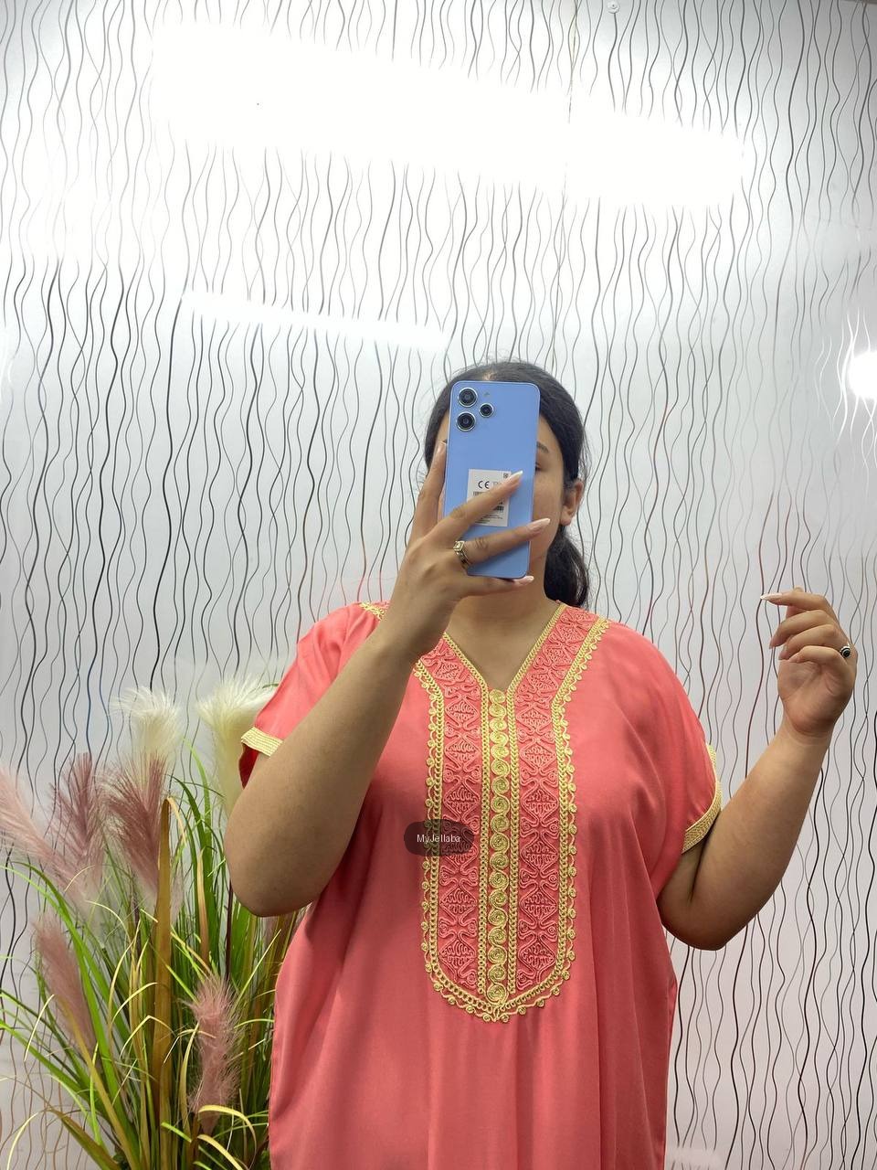 Jellaba Turquoise Élégante Brodée - 9