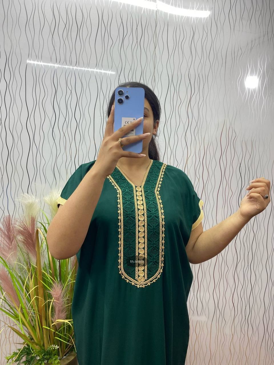 Jellaba Bleu Royale Brodée - 9